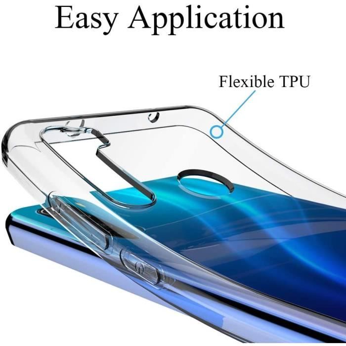 Coque de Protection pour Redmi Note 8 - E.F.CONNECTION - Souple - Transparent - Haute Résistance Anti Choc