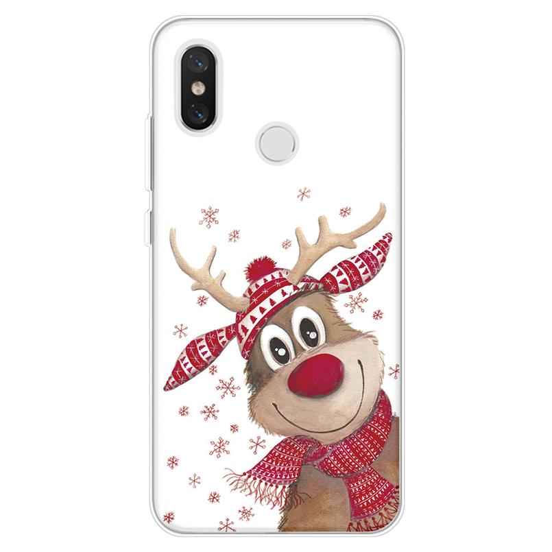 Christmas Deer Cover For Xiaomi Redmi Note 9 10 Pro 10S 9S 7 8 8T 5 6 7 9C Mi A3 9T 9 SE 10 10T 11 Lite F3 Poco X3 NFC TPU Case