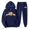 Men's suit pullover sweatshirt sweatpants set sweatshirt set fashion fleece men's hoodie