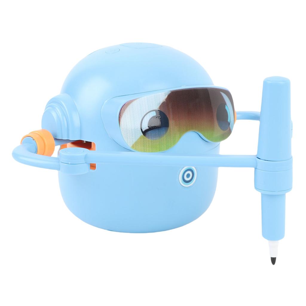 Kids Drawing Robot Interactive Educational Auto Drawing Robot with 100 Cards 12 Color Pens for Boys Girls Preschool Lrning
