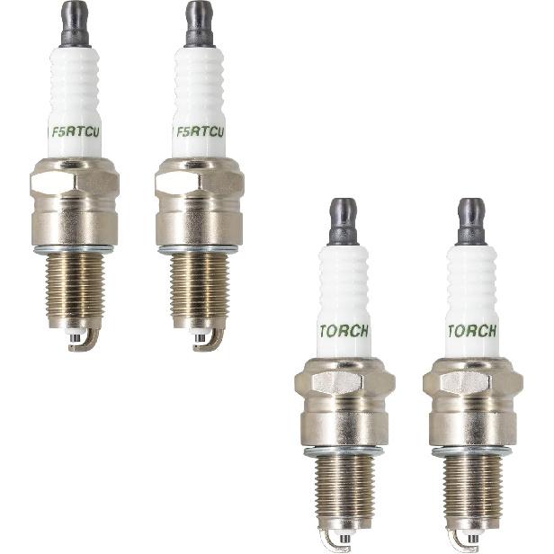 

TORCH 4pcs F5RTCU U-shaped Groove Spark plug Replace for 7422/BPR5ES, for Denso W16EPR-U W16EXR-U,for Cham pion 322/RN11YC 404/RN12YC 8405, for BOSCH