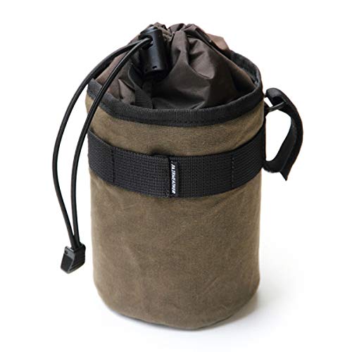 

Made in Japan FAIRWEATHER Stem Bag Front Pouch Bicycle Bag Drink Holder Waterproof Handle Bag Bikepacking Compatible (Brown) Fairweather