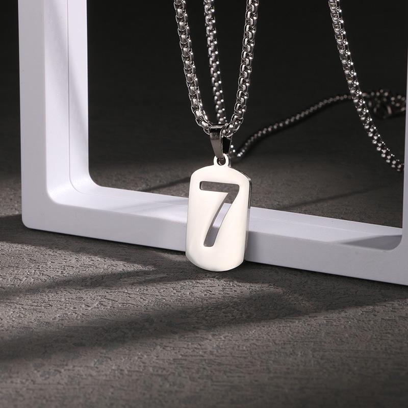 Men's Titanium Steel Hip Hop Pendant Necklace - Trendy, Non-fading Street Style