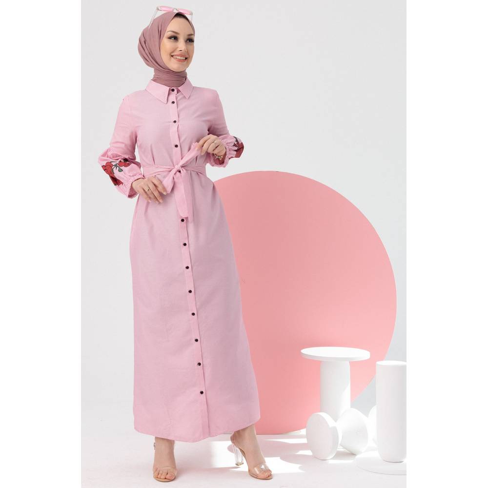 

Женская одежда Платье с принтом Абая Черный трикотаж Хиджаб Шифон