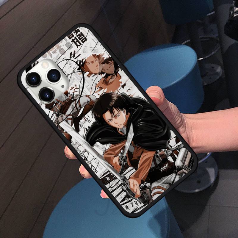 Attack On Titan Anime COMIC Phone Case For Iphone 7 8 12 11 XR XS Pro Max Mini Plus Soft Silicone Cover Shell Funda