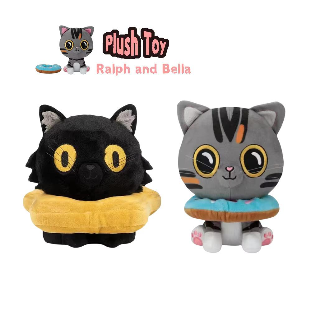 Neu eingetroffen Süß Weich 20cm Ralph und Bella Plüschtier Stofftier Cartoon Katze Plüsch Heimkomfort Kissen Kissen Geschenk Puppe Kinder Mädchen