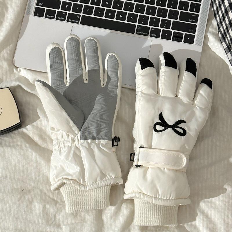 

Вітрозахисні вельветові лижні рукавички: Милі, Потовщені, Водонепроникні, Морозостійкі Велосипедні Рукавички для вулиці One Size