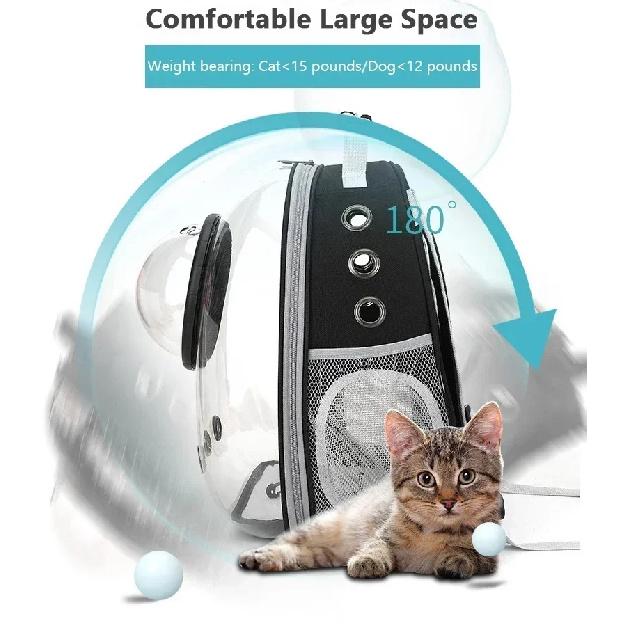 Pet Cat Carrying Bag Space Pet Backpacks Breathable Portable Transparent Backpack Puppy Dog Transport Carrier Space Capsule Bags