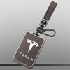 Leather Car Smart Remote NFC Card Key Cover Case Holder Shell Bag for Tesla Model 3 Model Y Protector Auto Keychain Accessories