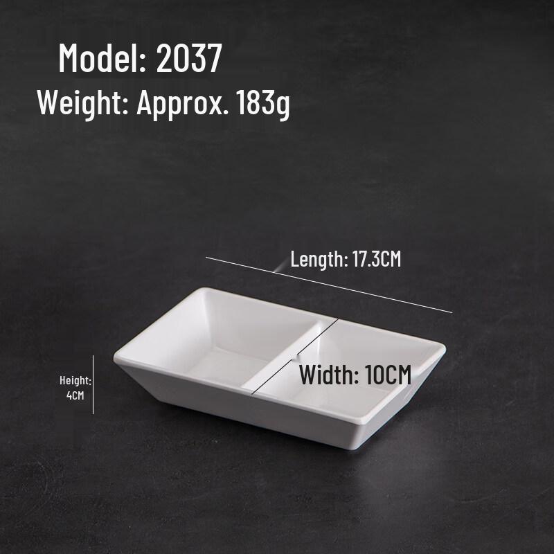 

Creative Melamine Divided Condiment Dish