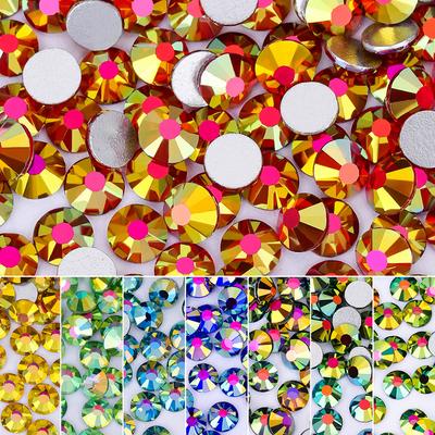Silberner Boden Phnom Penh AB Serie Flacher Boden Diamant Guomao 5A Strass Pujiang Glas Kristall Diamant Nagel Diamant DIY Schmuck Diamant