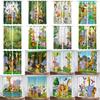 Zoo Curtain Forest Cartoon Children 3d Digital Printing Lightblocking Curtain