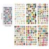 New Creative 6Sheets/Set 26 English Alphanumeric Stickers Puzzle Student Office Stickers Decoration Graffiti Stickers Gifts
