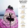 1PC Custom Name Dance Harmony Flannel blankets Patterns Throw Blanket All-Season Soft Gift for Couch, Bed, Camping gifts