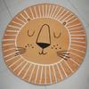 Cartoon Lion Playmat Round Shape Mat for Children Kid Play Pad Round Carpet Living Room Rug for Bedroom Pography Props