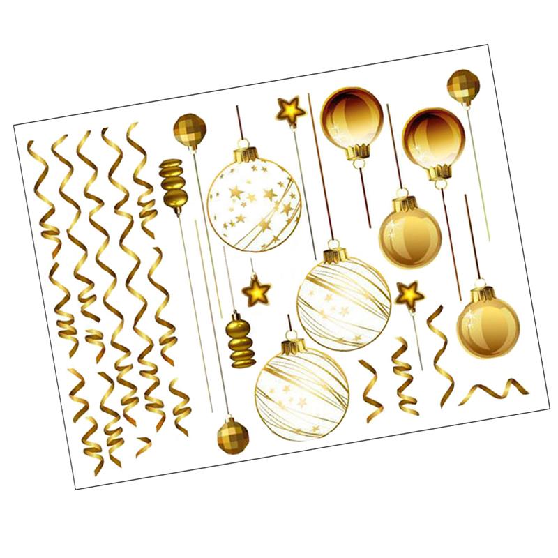 Christmas Wall Sticker Christmas Window Stickers Glass Decals Christmas Decor Stickers Window Decals Wall Stickers Bedroom Decor 60X45X0.1CM