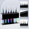 Tragbarer 6-Loch-Pinzetten-Displayständer Acryl-Displaybox Pinzettenständer Wimpernverlängerungs-Aufbewahrungsbox Aufbewahrungsständer