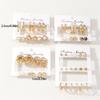 Exquisite Imitation Zircon Rhinestone Stud Earrings Fashion Geometric Metal Twisted Pattern Earrings Women's Trendy Party Zircon