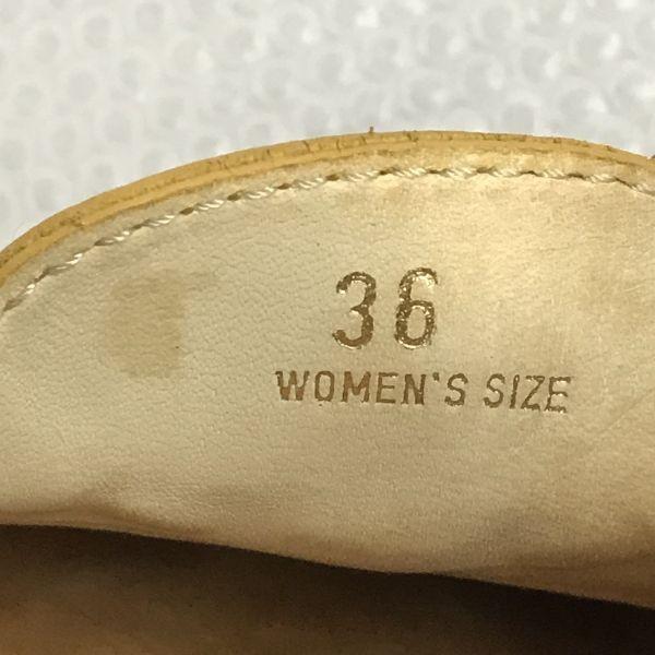 TOD’S leather moccasin driving shoes 36 22.5-23 yellow brown(USED)