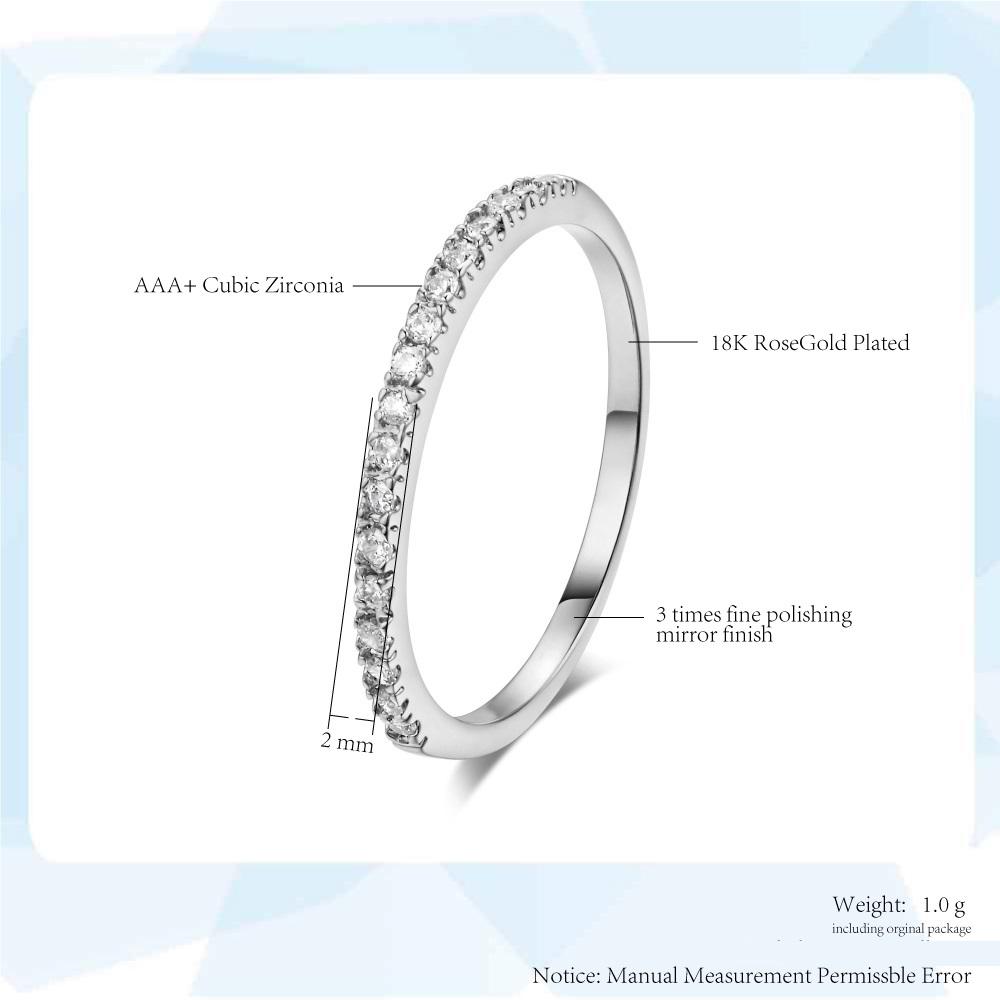 Love Cute Wedding Engagement Rings for Women Micro Pave CZ Crystal Sliver Color Dainty Ring Fashion Jewelry All