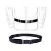 [BRIIKPP] Elastic Belt, Shirt Anti-Slip Belt with Waist Drawstring, for Securing Undergarments, Excellent Elasticity, Adjustable Length, Eliminates