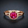 Sace Gems Classic Copper Alloy Zircon Ring Ladies Jewelry Wedding Promise Party Gift