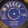 7inch Record SMALL FACES - All Or Nothing F12470 Decca 1966 UK Rock Used