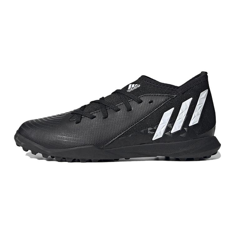 

new Adidas Predator Edge.3 Edge.3 TF Abrasion Resistant Low Top Kids Soccer Shoes Black Kids 38.5