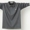 Polo da uomo a maniche lunghe Casual da lavoro Pullover Traspiranti Leggere Camicie da golf Vestibilità comoda Camicia a maniche lunghe con bottoni e colletto per uomo