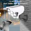 77 LED Outdoor Solar  Light Motion Sensor Solar Surveillance Lights Dummy Camera Wall Lamp  Garden