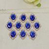 10pcs Rhinestone Diamante Flat back Buttons Embellishment Wedding Jewellery