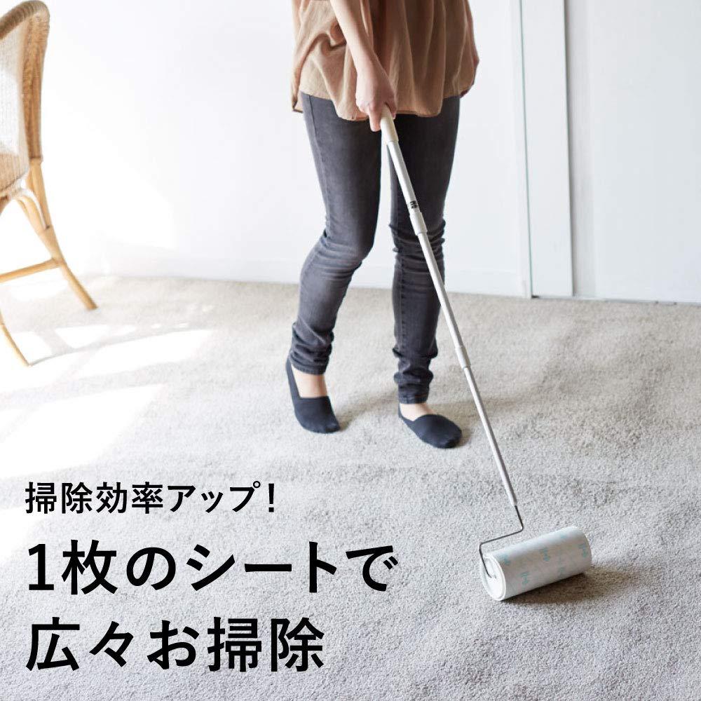 Nitoms Corocoro Spare Pet Dust 187mm Wide X 50 2 C4440 Tape, Large, Carpet-Compatible, Hair, Mites, Pollen, Wraps, Rolls,