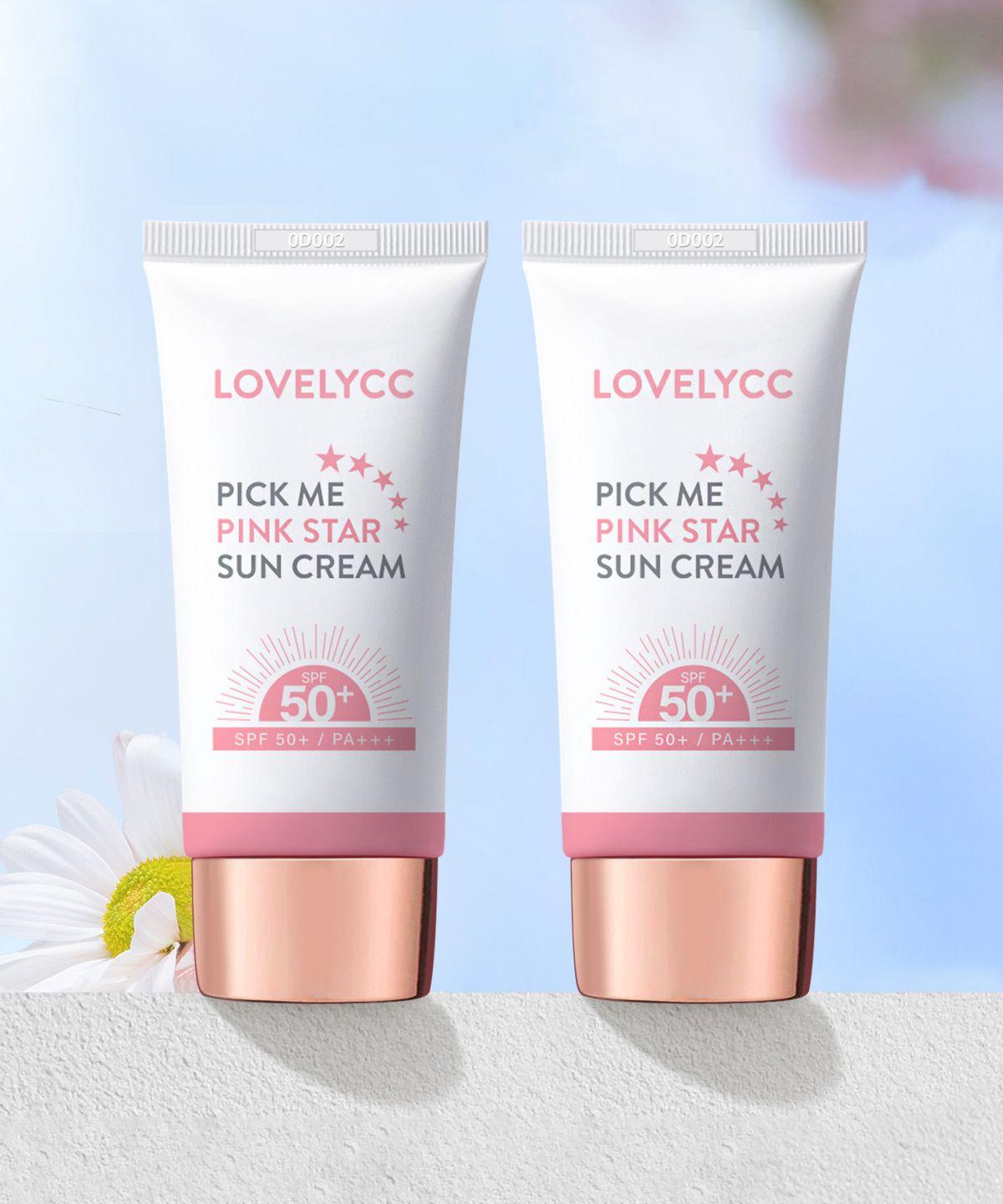[2 Pack] Pick Me Pink Star Tone-Up Sun Cream SPF 50+ PA+++ 50ml