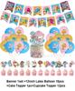 Cartoon Amazing World Birthday Party Decorations Gum&balles Balloon Banner Cake Topper  Rabbit Cat Anime Backdrop Kid Favor Gift