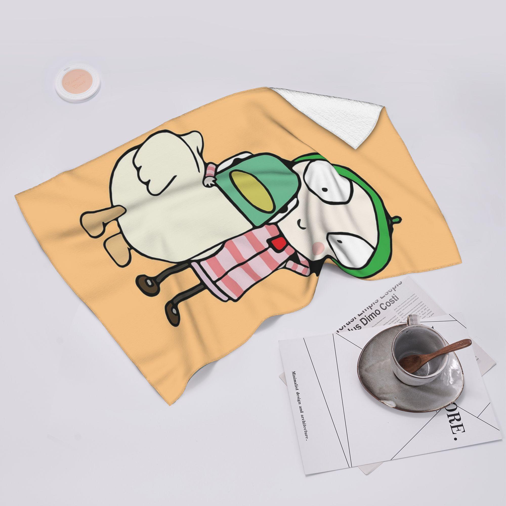 Ka Chen Muxi White Sarah And Duck Having Fun Soft Face Towel Quick Dry Pool Bath Cotton Towels Absorbent Quick