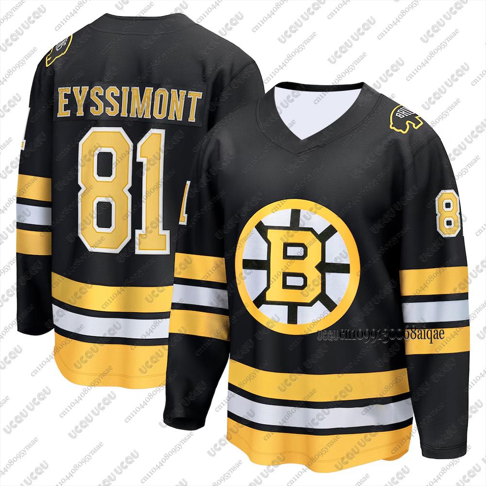 Nuove maglie da hockey su ghiaccio Autunno Inverno per Uomo Maglie da hockey Boston Bruins T-shirt sportive casual a manica lunga Maglie da donna Uomo