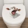 Oryginalne naklejki toaletowe z głową krowy Łazienka Toaleta Dekoracja domu Naklejki ścienne