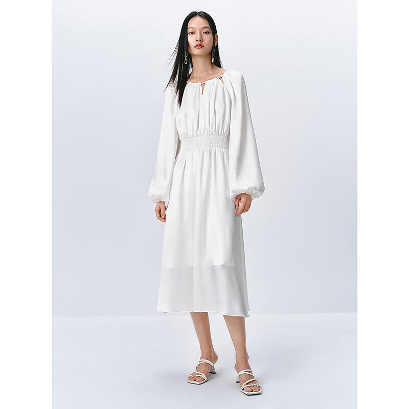 

Peacebird Women s French Hollow Chiffon Maxi Dress M