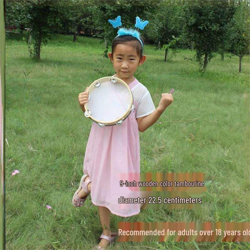 Little Guli Red Performance Tambourine for Drummers and Shaker Players - Available in Small and Large Sizes