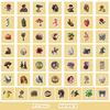 50/100 Retro Style Graffiti Stickers Mobile Suitcase Decoration Waterproof Stickers DIY Hand Account Stickers