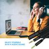 Splitter Headphone for Computer 3.5mm Female to 2 Male Headphone Mic Audio Y Splitter Cable