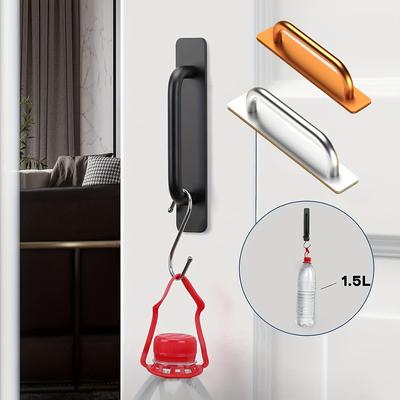 Selbstklebende Sofort-Schrank-Schubladengriffe - 5,8 Zoll Edelstahl Klebe-Türgriffe, Bohrloses Design