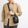 Fashionable Men's Shoulder Bag with High-end Feel, Large Capacity Genuine Leather Crossbody Bag, Casual Business Travel Mobile Phone Bag