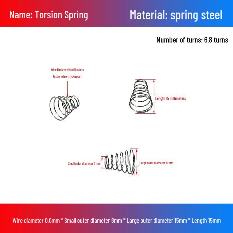 Stainless Steel Pagoda-Shaped Trapezoidal Compression Spring for Battery