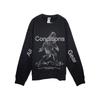 Soft Round Neck Pullover Sports Casual Long Sleeve Sweatshirt Men Sweatshirt IF1491-010