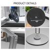Aluminum Magnetic Phone Mount Stand With Height Adjustment 360 Degree Rotation Foldable Base For Tablets And Smartphones