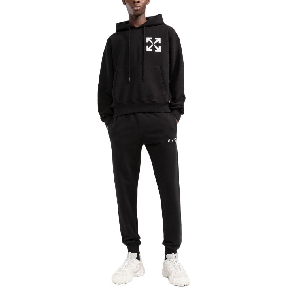 Off-White Arrows Print Hoodie OMBB037C99FLE0081001