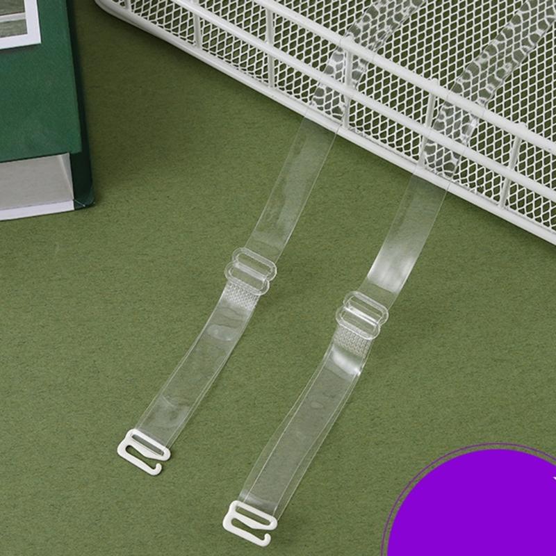 Clear Adjustable Bra Straps Extra Long Thin Anti Slip Invisible Underwear Shoulder Straps For Strapless Dresses And Tops