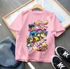 New PAW Patrol Children's Cotton Short-Sleeved Boys' Sports Shirt Girls' Casual Top Cartoon Print Summer T-Shirt Cartoon Print