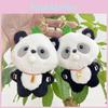 Charming Lovable Short Plush Panda Keychain Doll With Pp Cotton Filling Ideal Gift